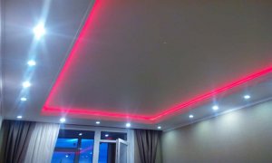 натяжной потолок со светодиодной подсветкой Севастополь