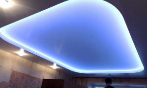 потолок со светодиодной лентой в Севастополе