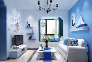 ремонт квартиры в Севастополе в голубом цвете